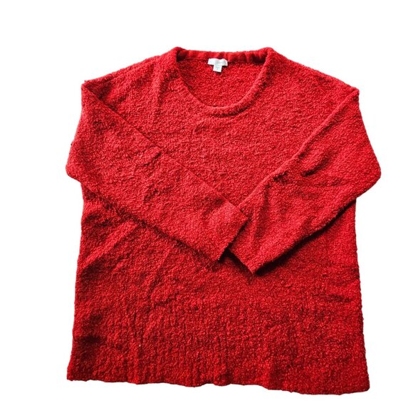 J. Jill Women's Red long Sleeved Sweater Crew Neck size M - Picture 1 of 9